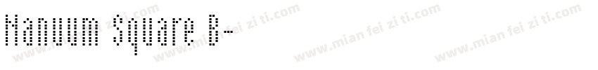 Nanuum Square B字体转换
